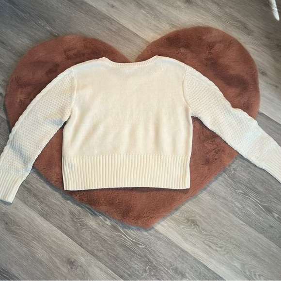 Cream Cable Knit Sweater - Picture 4 of 4